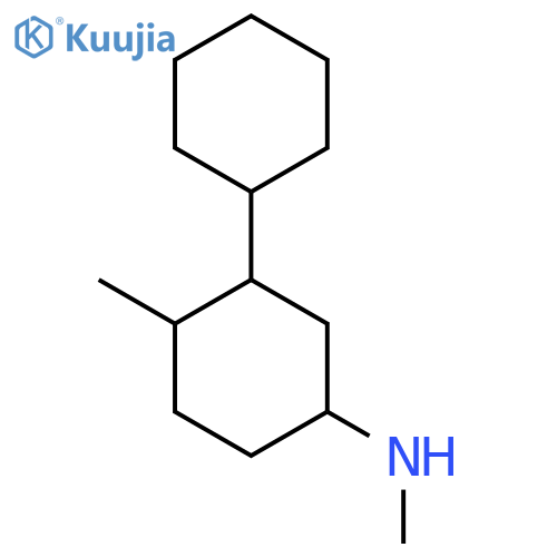 3-cyclohexyl-N,4-dimethylcyclohexan-1-amine structure
