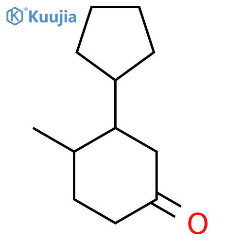 3-Cyclopentyl-4-methylcyclohexan-1-one structure