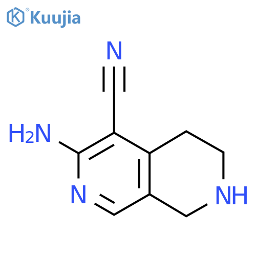 3-Amino-5,6,7,8-tetrahydro-2,7-naphthyridine-4-carbonitrile structure