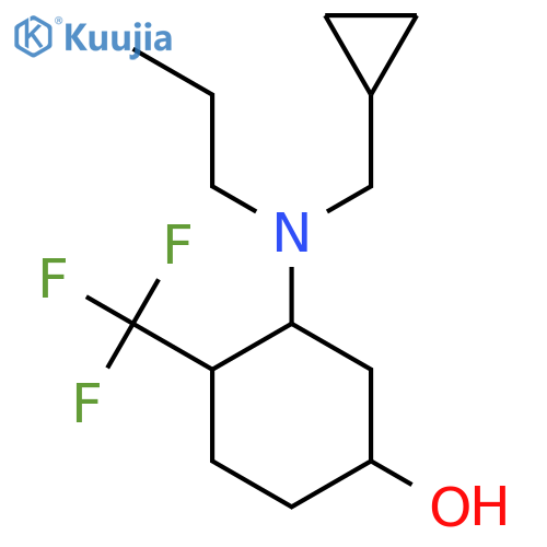 3-[(Cyclopropylmethyl)(propyl)amino]-4-(trifluoromethyl)cyclohexan-1-ol structure