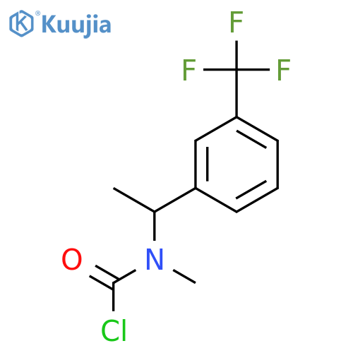 N-methyl-N-{1-[3-(trifluoromethyl)phenyl]ethyl}carbamoyl chloride structure
