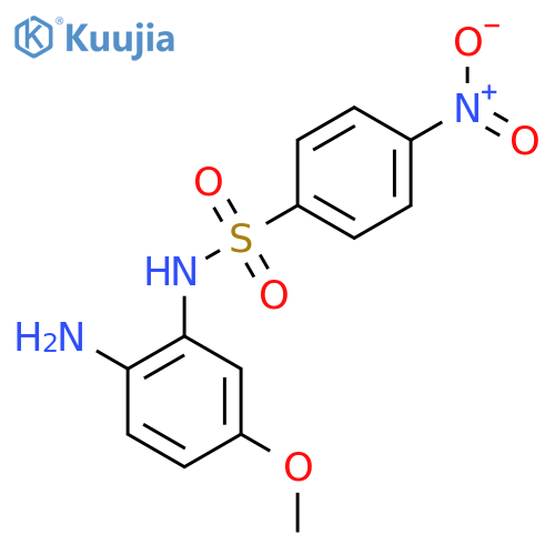 N-(2-amino-5-methoxyphenyl)-4-nitrobenzene-1-sulfonamide structure