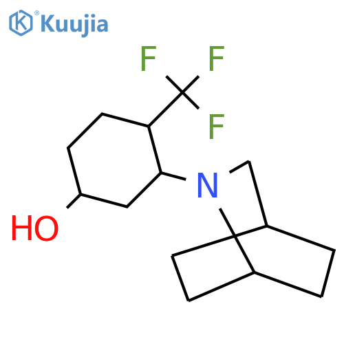 3-{2-Azabicyclo[2.2.2]octan-2-yl}-4-(trifluoromethyl)cyclohexan-1-ol structure