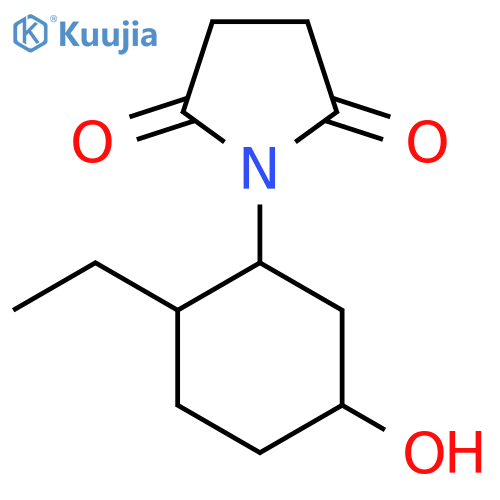 1-(2-Ethyl-5-hydroxycyclohexyl)pyrrolidine-2,5-dione structure