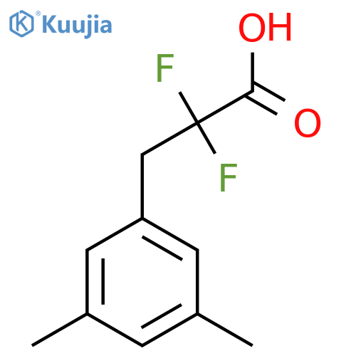 3-(3,5-dimethylphenyl)-2,2-difluoropropanoic acid structure