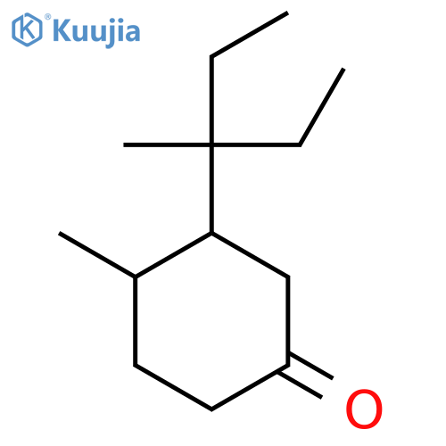 4-Methyl-3-(3-methylpentan-3-yl)cyclohexan-1-one structure