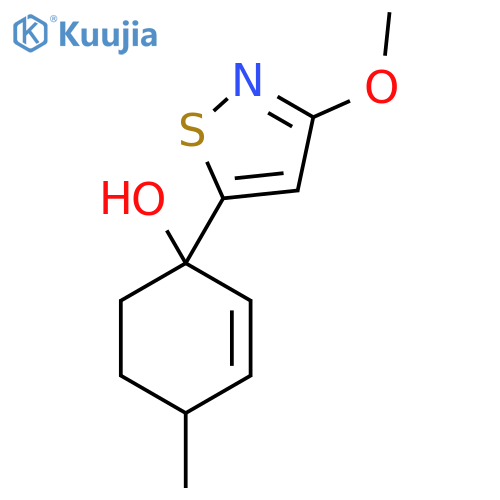 1-(3-Methoxy-1,2-thiazol-5-yl)-4-methylcyclohex-2-en-1-ol structure