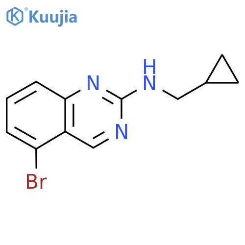 5-bromo-N-(cyclopropylmethyl)quinazolin-2-amine structure