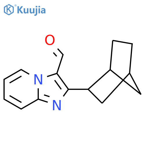 2-{bicyclo2.2.1heptan-2-yl}imidazo1,2-apyridine-3-carbaldehyde structure
