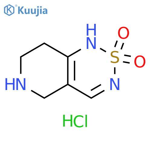 3H,5H,6H,7H,8H-2lambda6-pyrido4,3-c1,2,6thiadiazine-2,2-dione hydrochloride structure