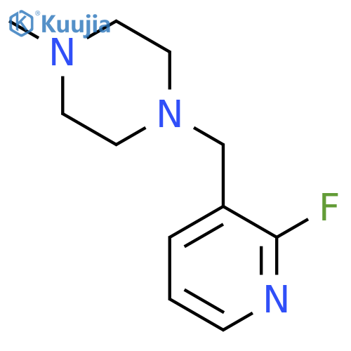 1-(2-fluoropyridin-3-yl)methyl-4-methylpiperazine structure