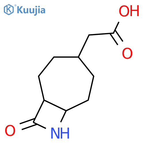 2-{9-oxo-8-azabicyclo5.2.0nonan-4-yl}acetic acid structure
