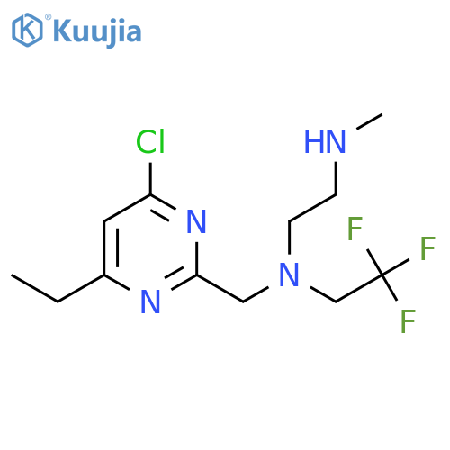 (4-chloro-6-ethylpyrimidin-2-yl)methyl2-(methylamino)ethyl(2,2,2-trifluoroethyl)amine structure