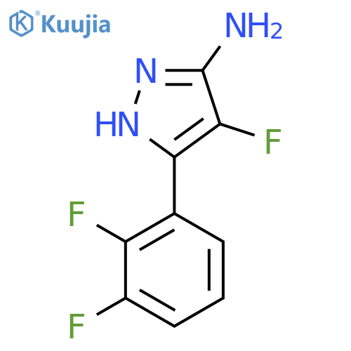 3-(2,3-difluorophenyl)-4-fluoro-1H-pyrazol-5-amine structure