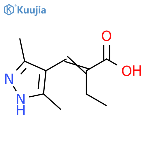 Butanoic acid, 2-[(3,5-dimethyl-1H-pyrazol-4-yl)methylene]- structure