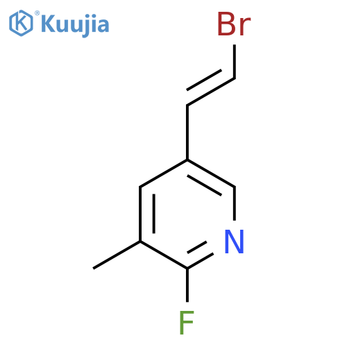 5-(2-Bromoethenyl)-2-fluoro-3-methylpyridine structure