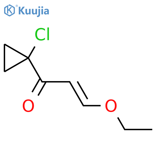 1-(1-chlorocyclopropyl)-3-ethoxyprop-2-en-1-one structure