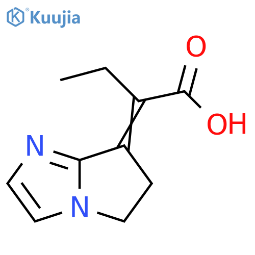 Butanoic acid, 2-(5,6-dihydro-7H-pyrrolo[1,2-a]imidazol-7-ylidene)- structure