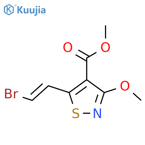 Methyl 5-(2-bromoethenyl)-3-methoxy-1,2-thiazole-4-carboxylate structure