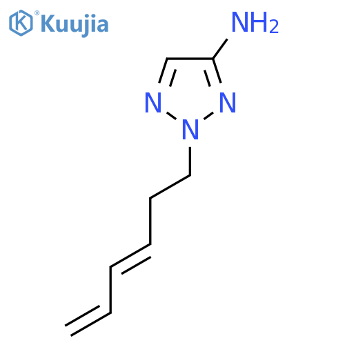 2-(hexa-3,5-dien-1-yl)-2H-1,2,3-triazol-4-amine structure
