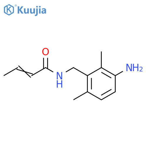 2-Butenamide, N-[(3-amino-2,6-dimethylphenyl)methyl]- structure