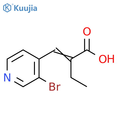 Butanoic acid, 2-[(3-bromo-4-pyridinyl)methylene]- structure