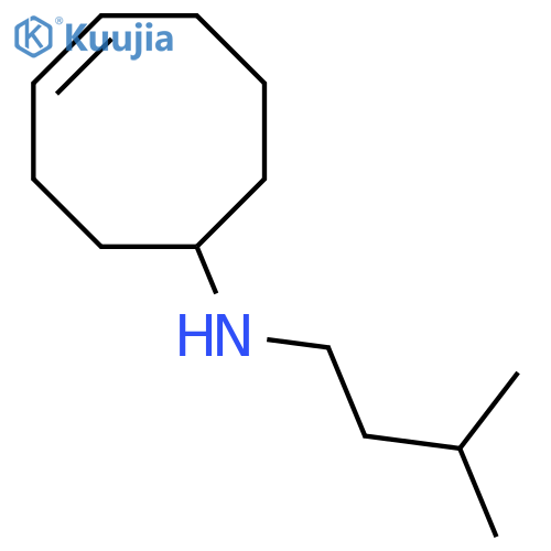 (4Z)-N-(3-methylbutyl)cyclooct-4-en-1-amine structure
