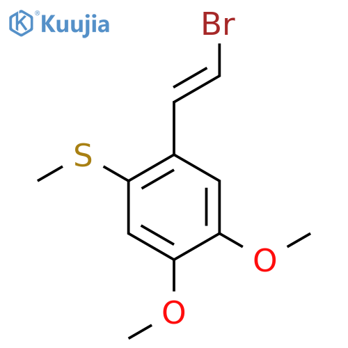 1-(2-Bromoethenyl)-4,5-dimethoxy-2-(methylsulfanyl)benzene structure