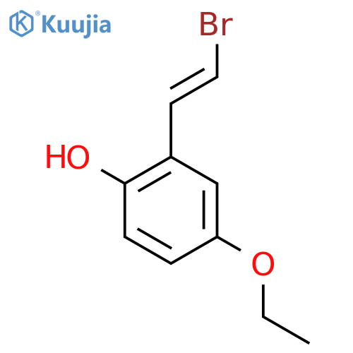 2-(2-Bromoethenyl)-4-ethoxyphenol structure