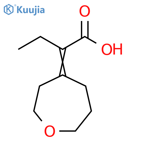 Butanoic acid, 2-(4-oxepanylidene)- structure