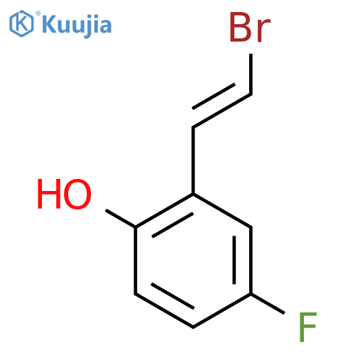 2-(2-Bromoethenyl)-4-fluorophenol structure