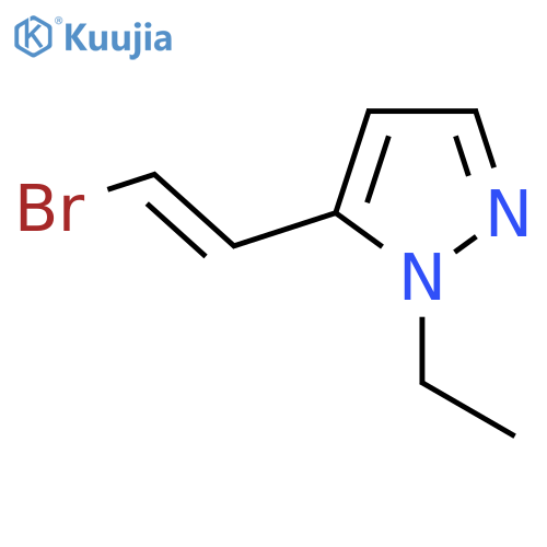 5-(2-bromoethenyl)-1-ethyl-1H-pyrazole structure