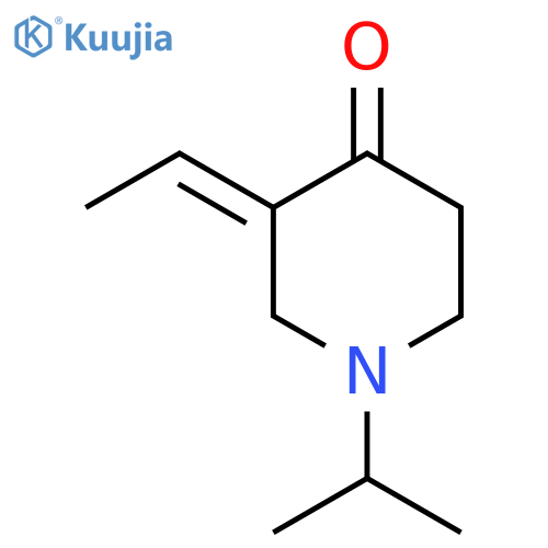 (3E)-3-ethylidene-1-(propan-2-yl)piperidin-4-one structure