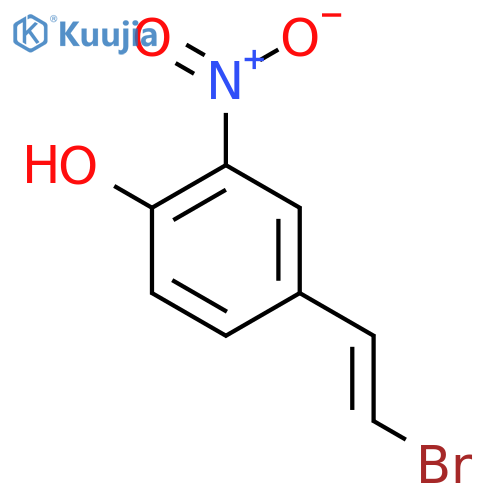 4-(2-Bromoethenyl)-2-nitrophenol structure