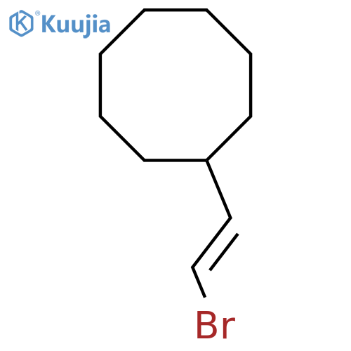 (2-Bromoethenyl)cyclooctane structure