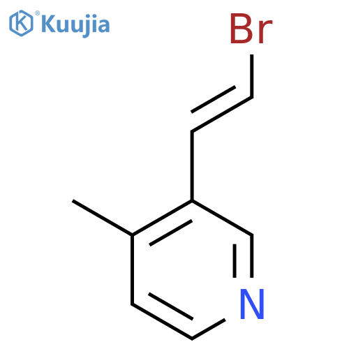 3-(2-Bromoethenyl)-4-methylpyridine structure
