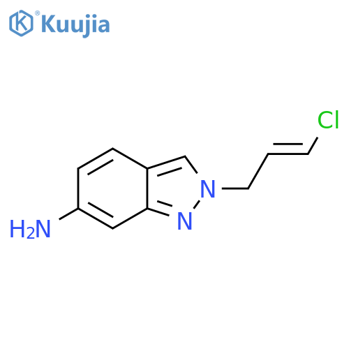 2-(3-chloroprop-2-en-1-yl)-2H-indazol-6-amine structure