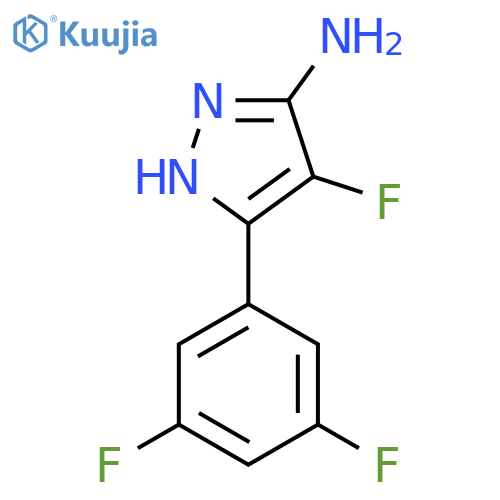 3-(3,5-difluorophenyl)-4-fluoro-1H-pyrazol-5-amine structure