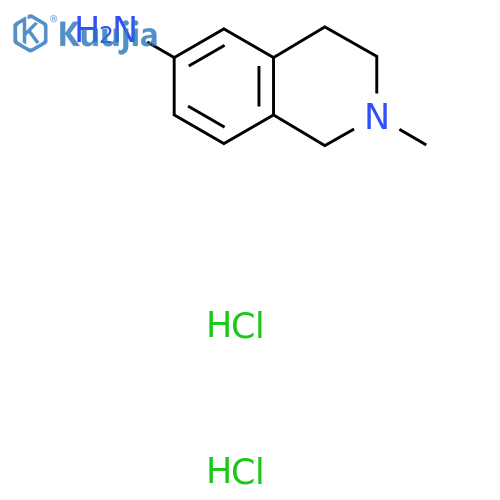 2-Methyl-1,2,3,4-tetrahydroisoquinolin-6-amine dihydrochloride structure