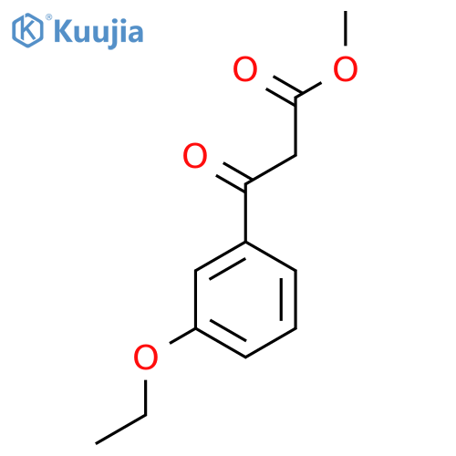 Methyl 3-(3-ethoxyphenyl)-3-oxopropanoate structure