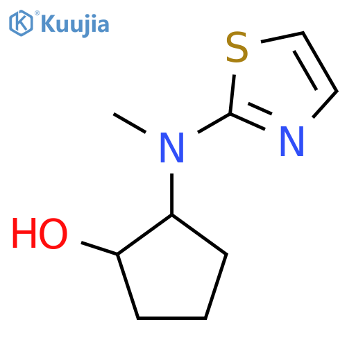 2-[methyl(1,3-thiazol-2-yl)amino]cyclopentan-1-ol structure