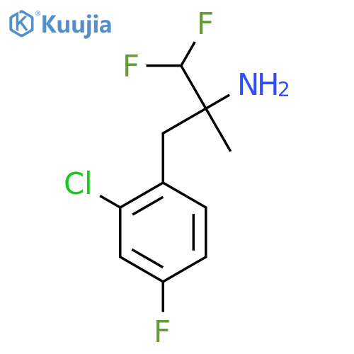 3-(2-chloro-4-fluorophenyl)-1,1-difluoro-2-methylpropan-2-amine structure