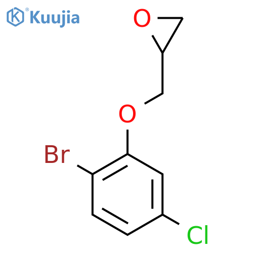 2-((2-Bromo-5-chlorophenoxy)methyl)oxirane structure