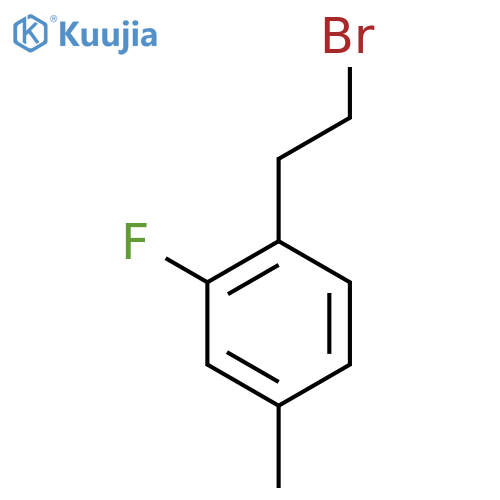 1-(2-bromoethyl)-2-fluoro-4-methylbenzene structure