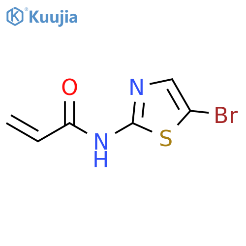 N-(5-bromo-1,3-thiazol-2-yl)prop-2-enamide structure