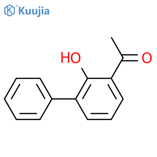 3-Aceto-2-hydroxybiphenyl structure