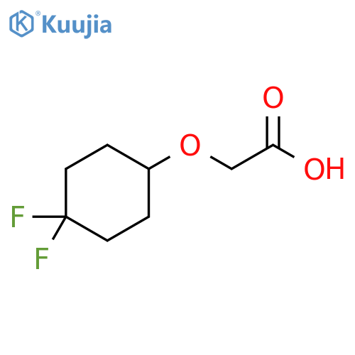 2-(4,4-difluorocyclohexyl)oxyacetic acid structure