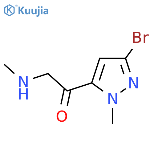 1-(3-bromo-1-methyl-1H-pyrazol-5-yl)-2-(methylamino)ethan-1-one structure