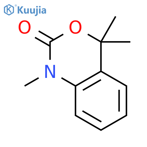 1,4,4-trimethyl-1,4-dihydro-2H-3,1-benzoxazin-2-one structure