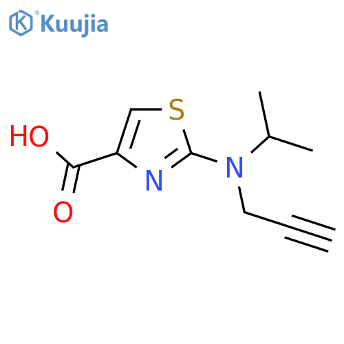 2-(prop-2-yn-1-yl)(propan-2-yl)amino-1,3-thiazole-4-carboxylic acid structure
